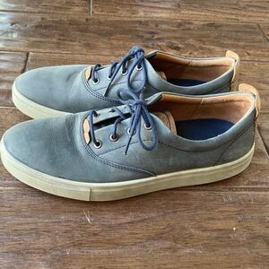 Ecco Kyle Mens Size 9(EU 43) Sneakers Nubuck Leather Low Top Navy/gray